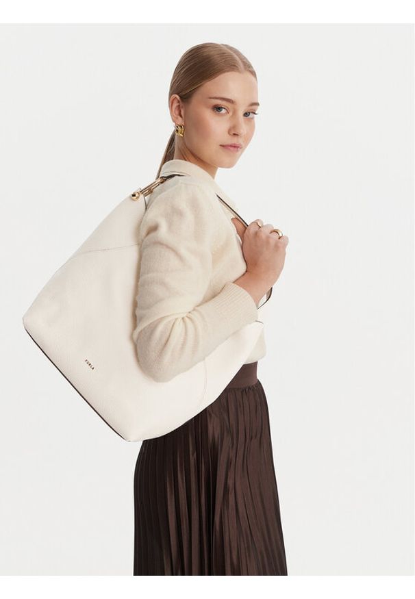 Furla Torebka Lara M WB01900 HSF000 IT 01B00 Biały. Kolor: biały. Materiał: skórzane