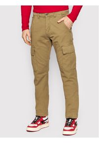 Alpha Industries Spodnie materiałowe Agent 158205 Beżowy Regular Fit. Kolor: beżowy. Materiał: bawełna