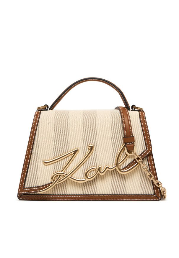 Karl Lagerfeld - Torebka KARL LAGERFELD. Kolor: beżowy