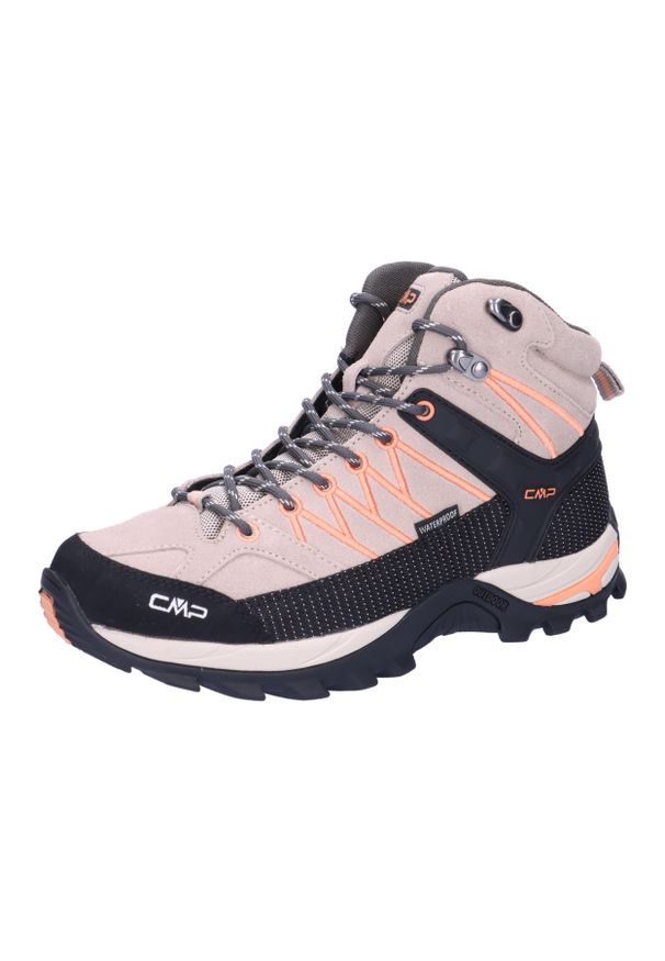 Buty turystyczne damskie CMP Rigel Mid WP. Kolor: wielokolorowy, czarny, beżowy