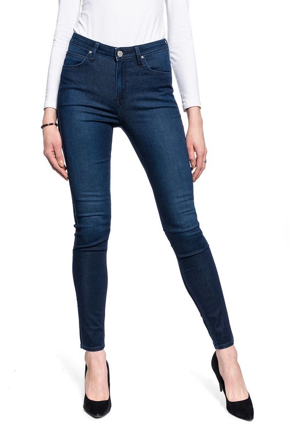 Lee - LEE SCARLETT HIGH DAMSKIE SPODNIE JEANSOWE CLEAN WHEATON L626RKEX 112140401