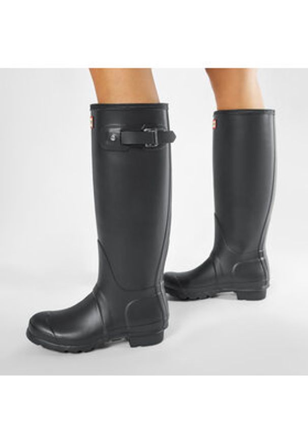 Hunter Kalosze Womens Org Tall WFT1000RMA Czarny. Kolor: czarny. Materiał: kauczuk