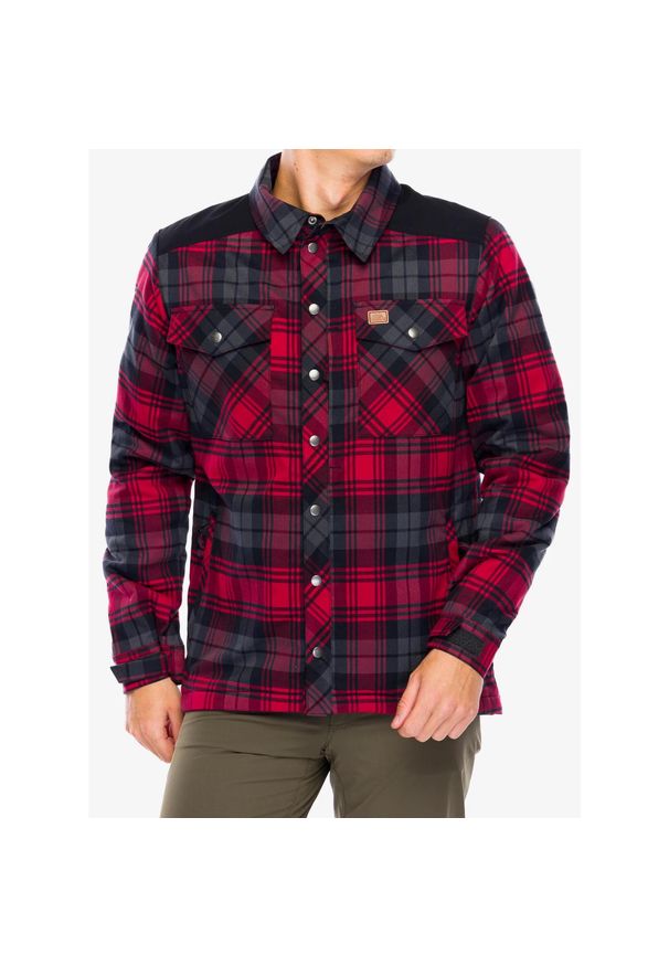 Koszula ocieplana męska Helikon-Tex Winter Warden Shirt. Okazja: na co dzień. Kolor: czerwony. Styl: casual