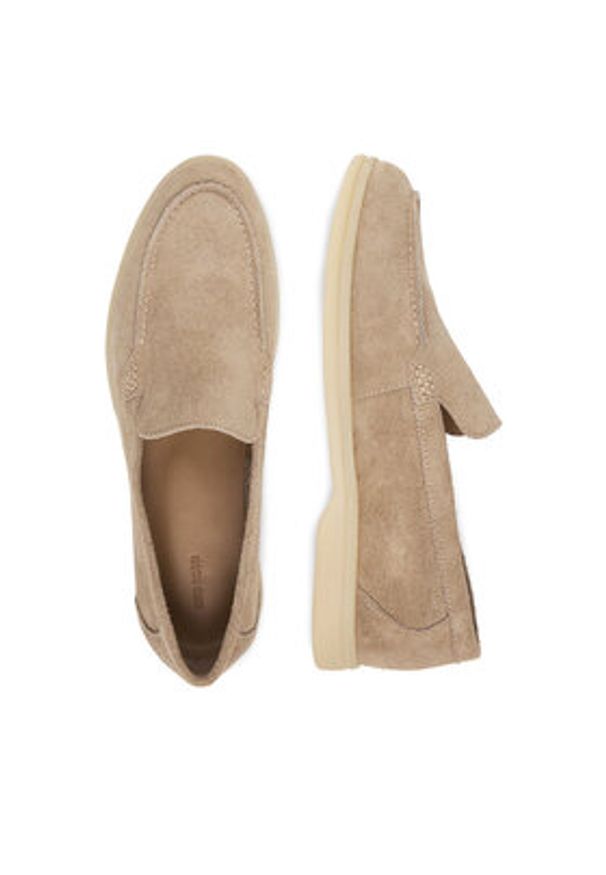 Gino Rossi - GINO ROSSI Mokasyny LORELLA 26220 Beżowy. Kolor: beżowy. Materiał: skóra, zamsz