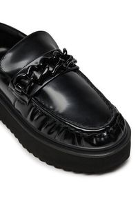 Love Moschino - LOVE MOSCHINO Loafersy JA10446I0LJD0000 Czarny. Kolor: czarny. Materiał: skóra #3