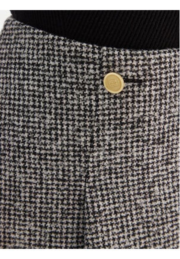 TOMMY HILFIGER - Tommy Hilfiger Spódnica mini WW0WW48787 Szary Regular Fit. Kolor: szary. Materiał: wełna