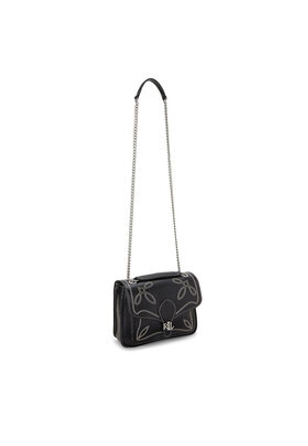 Lauren Ralph Lauren - LAUREN RALPH LAUREN Torebka 431941819001 Czarny. Kolor: czarny. Materiał: skórzane