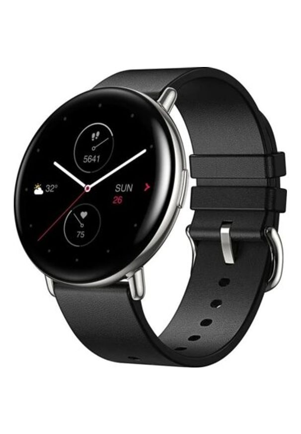 Huami - Smartwatch AMAZFIT Zeep E Round Czarny. Rodzaj zegarka: smartwatch. Kolor: czarny