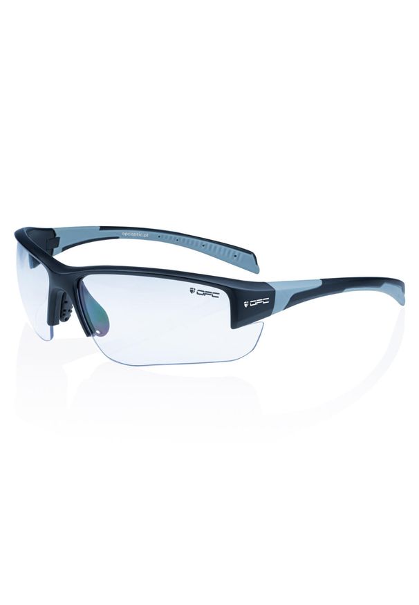 Okulary ochronne unisex OPC San Salvo Matt / Czarno-szarne Clear + Etui. Kolor: wielokolorowy, czarny, szary