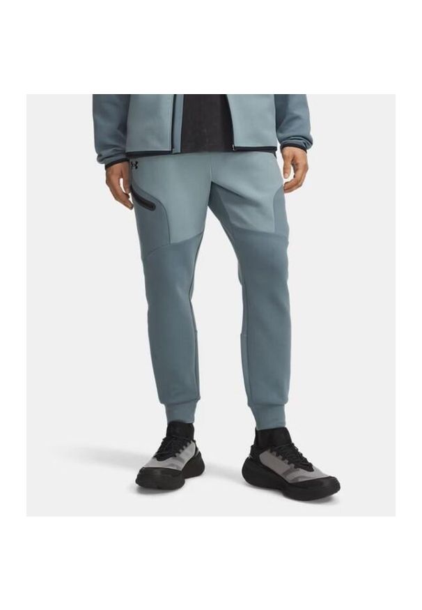 Spodnie Dresowe Męskie Under Armour. Kolor: niebieski. Materiał: dresówka. Sport: fitness