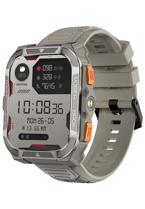 Smartwatch Blackview SMARTWATCH W80 PRO/KHAKI W80PROKHAKI BLACKVIEW. Rodzaj zegarka: smartwatch. Kolor: brązowy