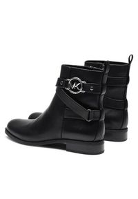 MICHAEL Michael Kors Botki Rory Flat Bootie 40F2ROFE8L Czarny. Kolor: czarny. Materiał: skóra #3