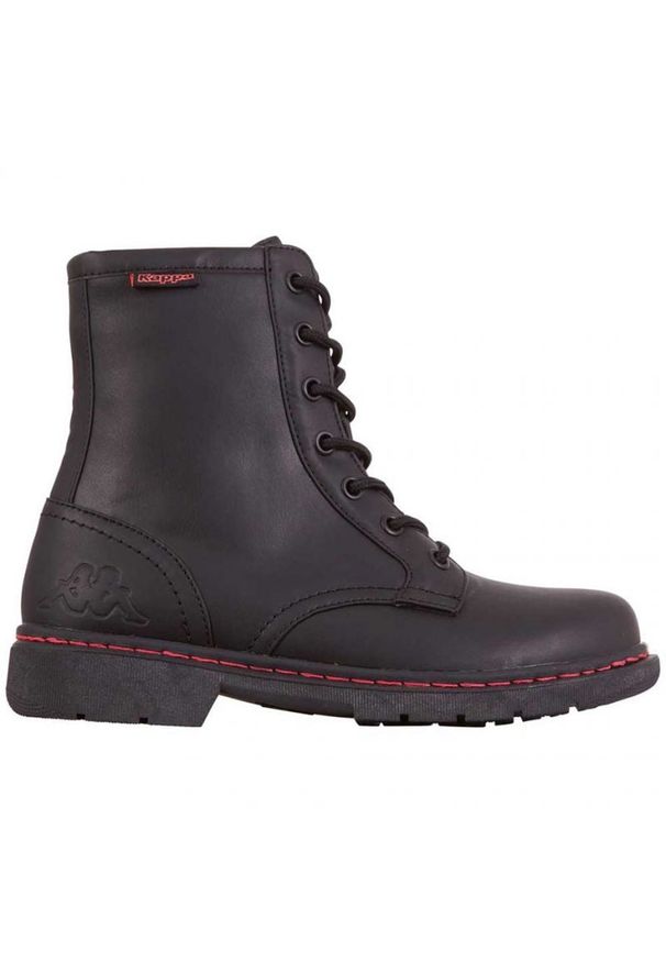 Buty Kappa Deenish W 242885 1122 czarne. Zapięcie: sznurówki. Kolor: czarny. Materiał: materiał, syntetyk, guma. Szerokość cholewki: normalna. Sezon: zima. Styl: klasyczny
