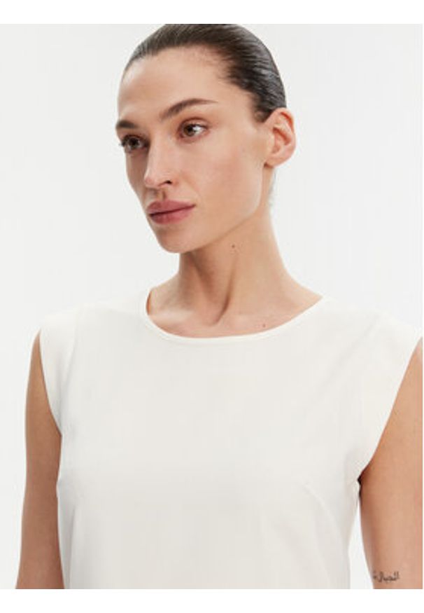 French Connection Bluzka 762ZA Écru Regular Fit. Kolor: kremowy. Materiał: syntetyk