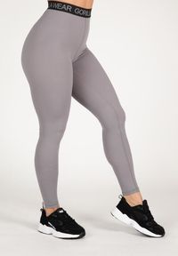 GORILLA WEAR - Colby Leginsy - Szary. Kolor: szary. Sport: fitness