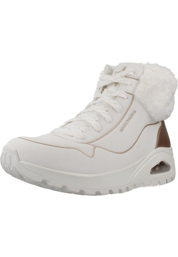 skechers - Kapcie SKECHERS UNO RUGGED - FALL SH Biały. Kolor: biały. Model: Skechers Sport. Sport: turystyka piesza