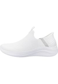 skechers - Buty do chodzenia damskie Skechers Ultra Flex 3.0. Zapięcie: bez zapięcia. Kolor: biały. Materiał: syntetyk, materiał. Szerokość cholewki: normalna. Sport: turystyka piesza