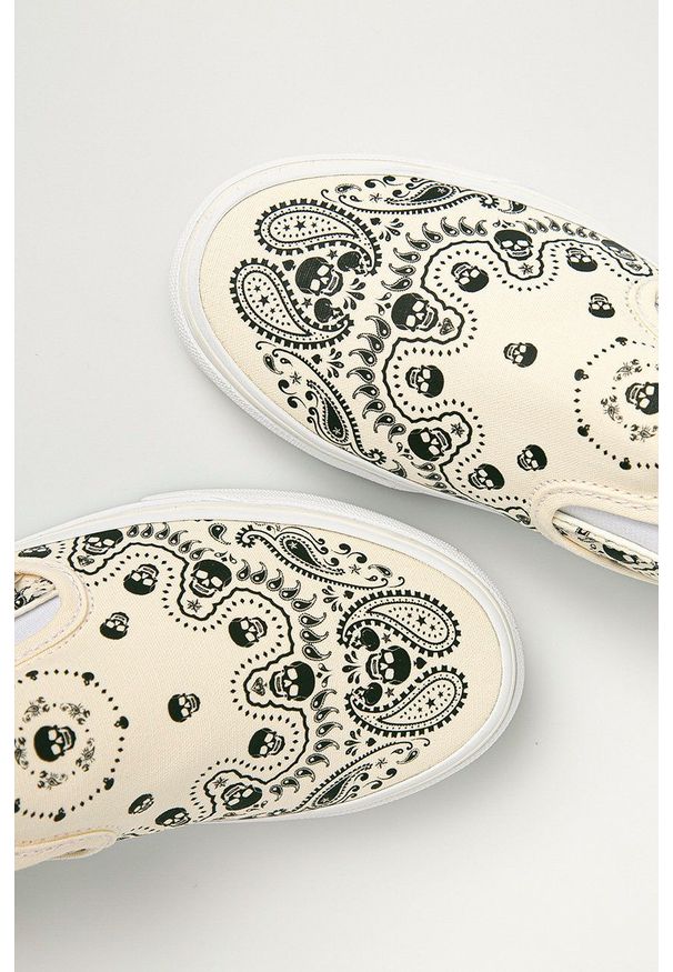 Vans - Tenisówki. Nosek buta: okrągły. Kolor: beżowy. Materiał: guma