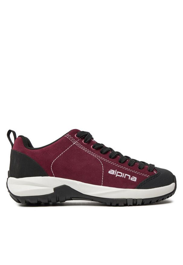 Alpina Trekkingi Diamond 636H-3 Bordowy. Kolor: czerwony. Materiał: skóra