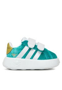 Adidas - Sneakersy adidas. Kolor: turkusowy. Wzór: motyw z bajki