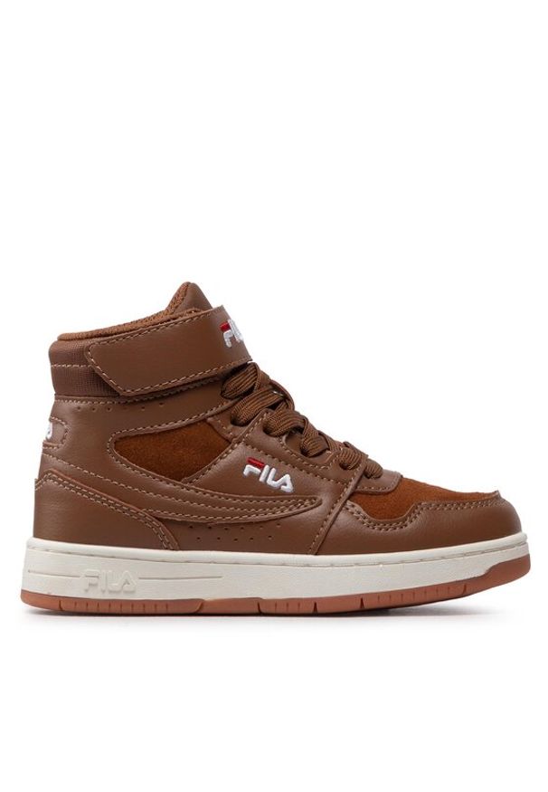 Fila Sneakersy Arcade Velcro Mid FFK0080.70012 Brązowy. Kolor: brązowy. Materiał: skóra