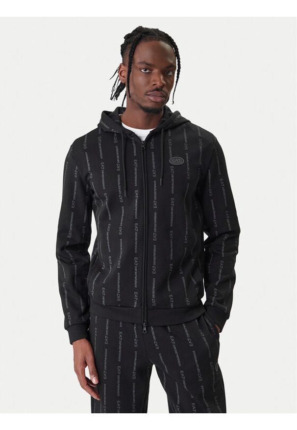 EA7 Emporio Armani Bluza 7M001392 AF12660 FC039 Czarny Regular Fit. Kolor: czarny. Materiał: bawełna