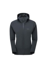 Kurtka softshellowa damska Rab Borealis Hoody z kapturem. Typ kołnierza: kaptur. Kolor: czarny