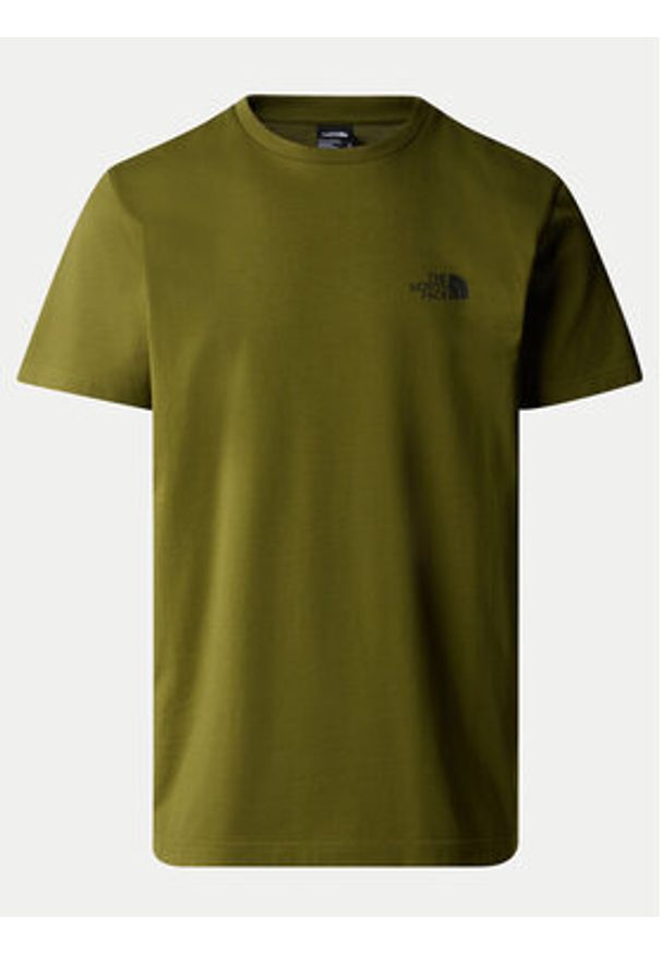 The North Face T-Shirt Simple Dome NF0A87NG Zielony Regular Fit. Kolor: zielony. Materiał: bawełna