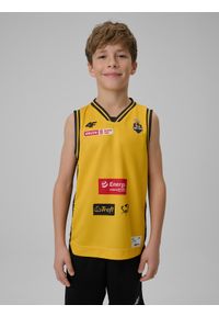 4f - 4F Koszulka meczowa replika domowa z sezonu 2025/26 dziecięca 4F x Trefl Sopot - żółta 98/104. Kolor: żółty. Materiał: materiał. Wzór: nadruk. Sezon: lato. Sport: fitness #1
