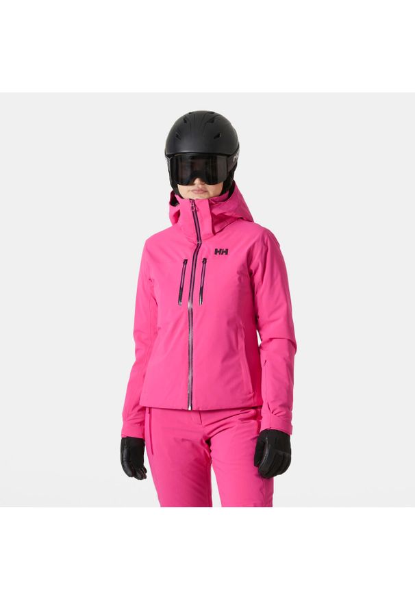 Damska kurtka narciarska Helly Hansen Alphelia Lifaloft. Kolor: różowy. Sezon: zima. Sport: narciarstwo