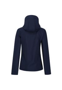 Regatta - Kurtka Damska Venturer 3 Layer Hooded Soft Shell Jacket. Kolor: niebieski. Sport: turystyka piesza