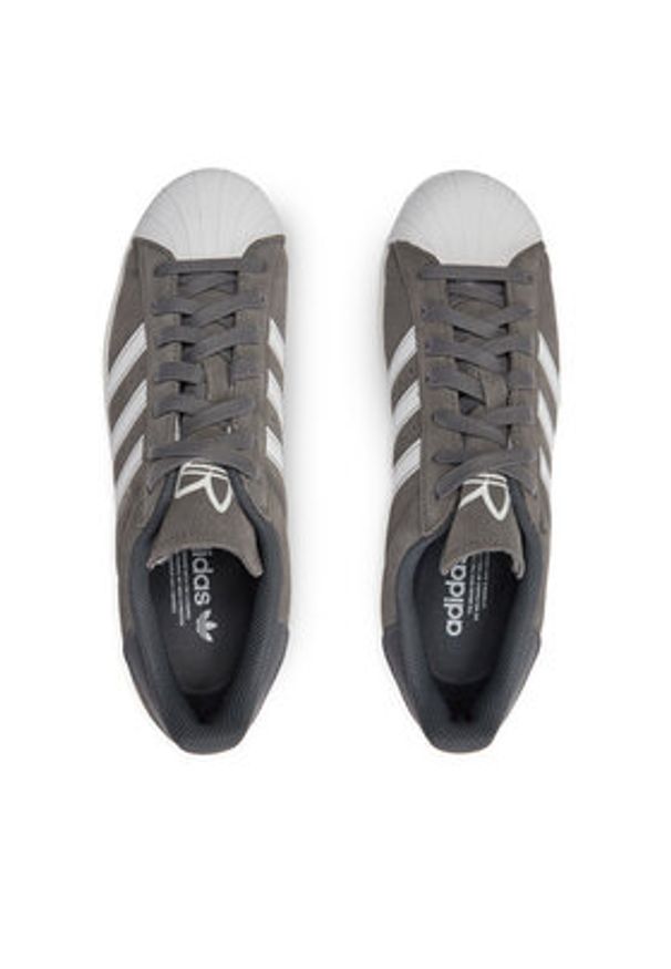 Adidas - adidas Sneakersy Superstar IF3645 Szary. Kolor: szary. Materiał: zamsz, skóra. Model: Adidas Superstar