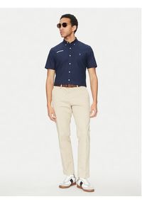 Polo Ralph Lauren Koszula 710945315002 Granatowy Custom Fit. Typ kołnierza: polo. Kolor: niebieski. Materiał: bawełna #5