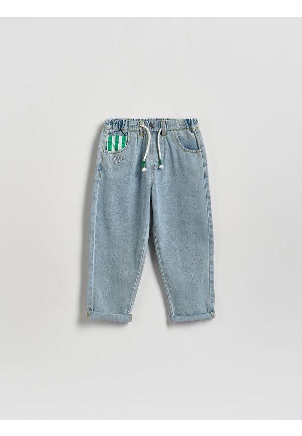 Reserved - Jeansy relaxed fit - niebieski. Kolor: niebieski. Materiał: jeans