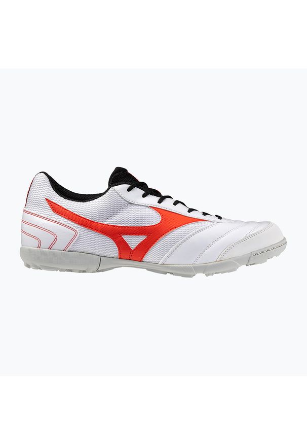 Buty piłkarskie męskie Mizuno MRL Sala Club TF white/radiant red 44 EU. Kolor: czarny, pomarańczowy, biały, wielokolorowy. Sport: piłka nożna