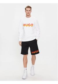 Hugo Bluza Ditmo 50504813 Biały Regular Fit. Kolor: biały. Materiał: bawełna #4
