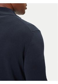 Aeronautica Militare Sweter 252MA1578UL00506 Granatowy Regular Fit. Kolor: niebieski. Materiał: bawełna #5