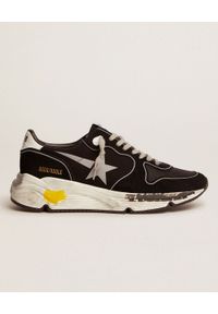 GOLDEN GOOSE - Czarne sneakersy Running Sole. Kolor: czarny. Materiał: materiał, guma. Wzór: aplikacja. Sport: bieganie #6