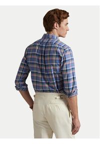 Polo Ralph Lauren Koszula 710922273005 Niebieski Custom Fit. Typ kołnierza: polo. Kolor: niebieski. Materiał: bawełna #2