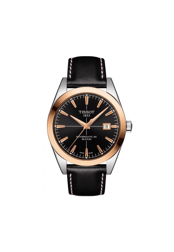 TISSOT PROMOCJA Gentleman Powermatic 80 Silicium Solid 18k Gold Bezel T927.407.46.051.00