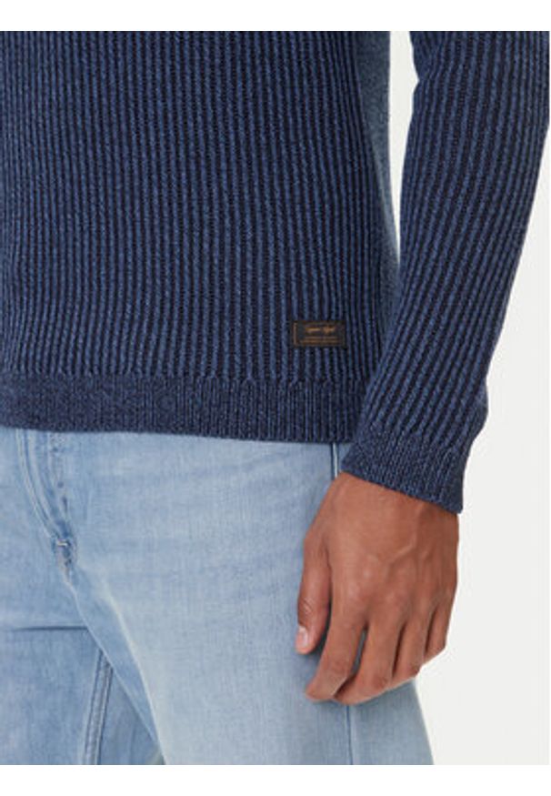 Jack & Jones Sweter Dover 12278816 Granatowy Regular Fit. Kolor: niebieski. Materiał: syntetyk