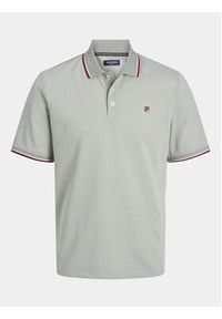 Jack & Jones - Jack&Jones Polo Bluwin 12169064 Szary Regular Fit. Typ kołnierza: polo. Kolor: szary. Materiał: bawełna, syntetyk #6