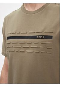 BOSS - Boss T-Shirt 50513010 Beżowy Regular Fit. Kolor: beżowy. Materiał: bawełna
