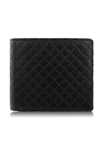 Pikowany skórzany portfel PAOLO PERUZZI AV-06-BL czarny. Kolor: czarny #1
