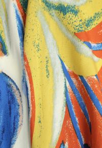 Born2be - Niebiesko-Żółta Rozkloszowana Sukienka z Wiskozy z Odcięciem pod Biustem Wiązana na Szyi i Plecach Nividia. Okazja: na co dzień. Kolor: niebieski. Materiał: wiskoza. Typ sukienki: proste, sportowe. Styl: sportowy, klasyczny, elegancki, casual #7