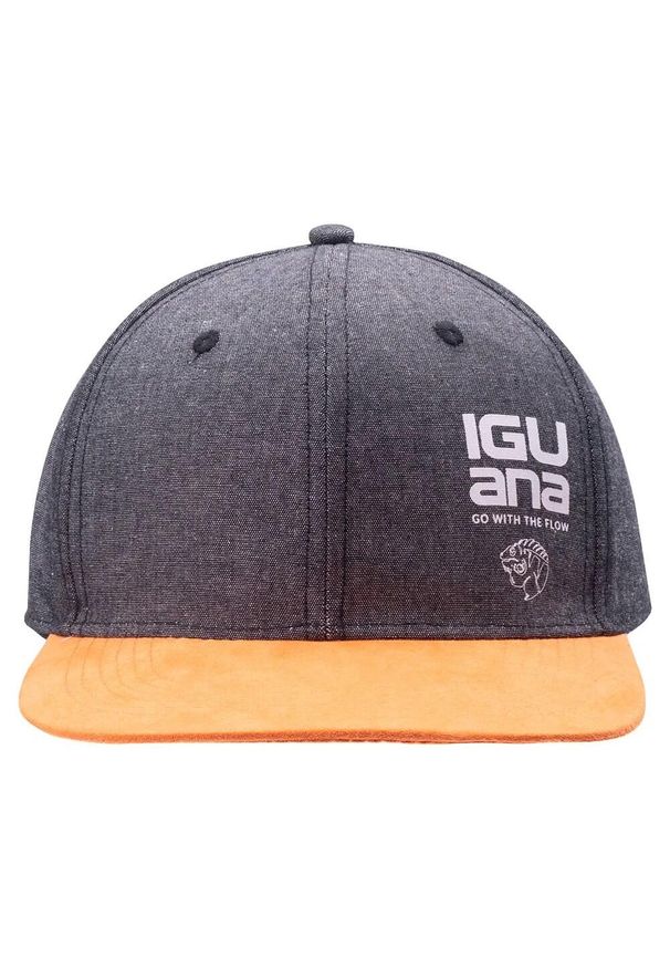 Iguana - Czapka Dziecięca Koya. Kolor: czarny, wielokolorowy, pomarańczowy