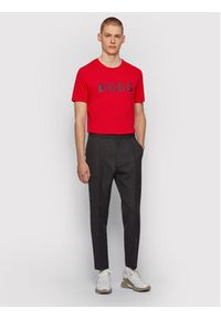 BOSS - Boss T-Shirt Tiburt 50430889 Czerwony Regular Fit. Kolor: czerwony. Materiał: syntetyk