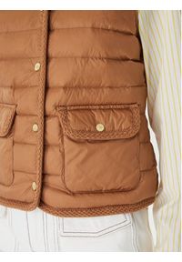 TOMMY HILFIGER - Tommy Hilfiger Bezrękawnik WW0WW49661 Brązowy Regular Fit. Kolor: brązowy. Materiał: syntetyk. Długość rękawa: bez rękawów #3