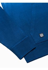 Ombre Clothing - Bluza męska z kapturem B1148 - czerwona - XXL. Typ kołnierza: kaptur. Kolor: czerwony. Materiał: bawełna #4
