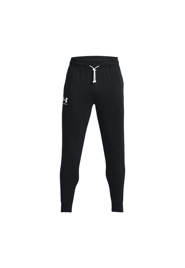 Under Armour - Spodnie Do Joggingu Męskie Frota Francuska Rival. Kolor: czarny. Materiał: dresówka. Sport: bieganie